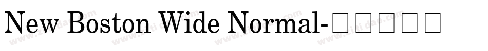 New Boston Wide Normal字体转换